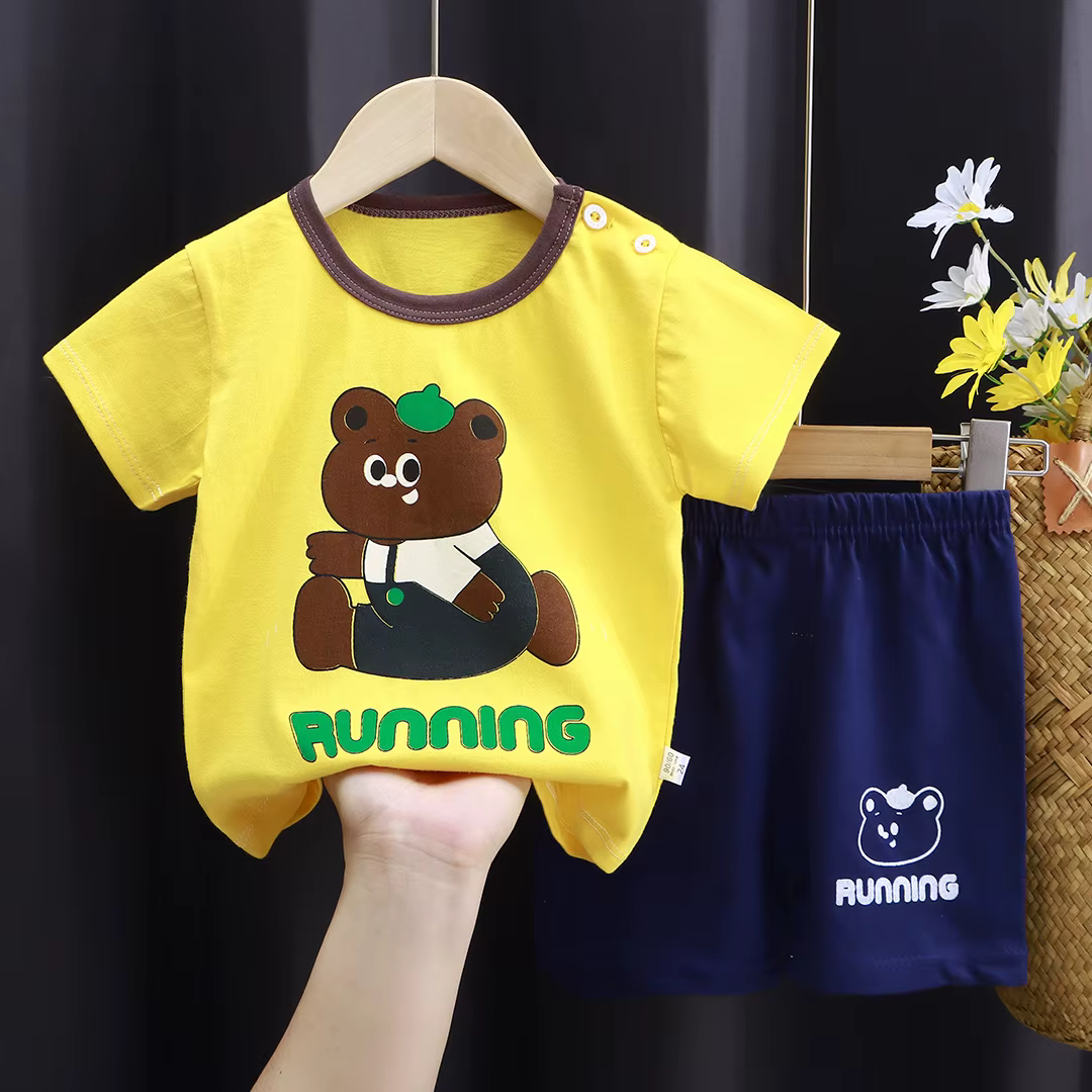 Boys' two-piece short-sleeved summer set