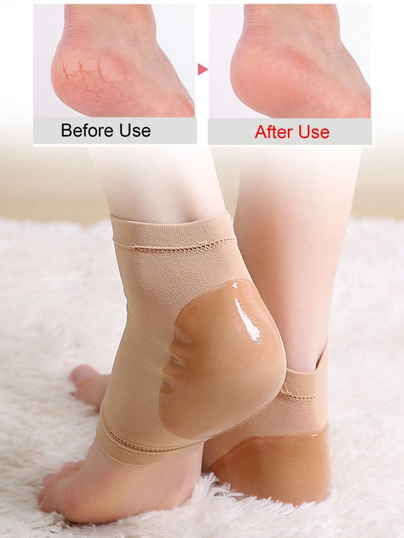 Moisturizing heel covers