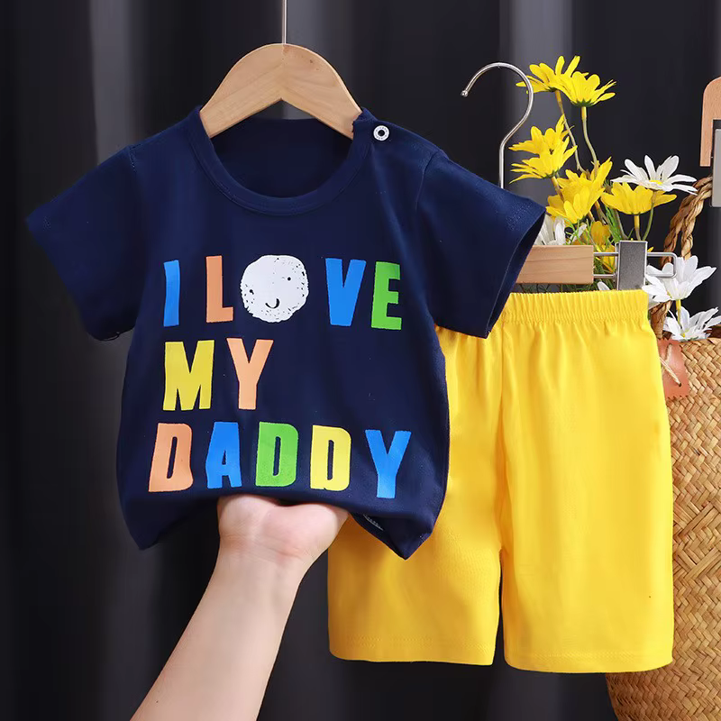 Boys' two-piece short-sleeved summer set