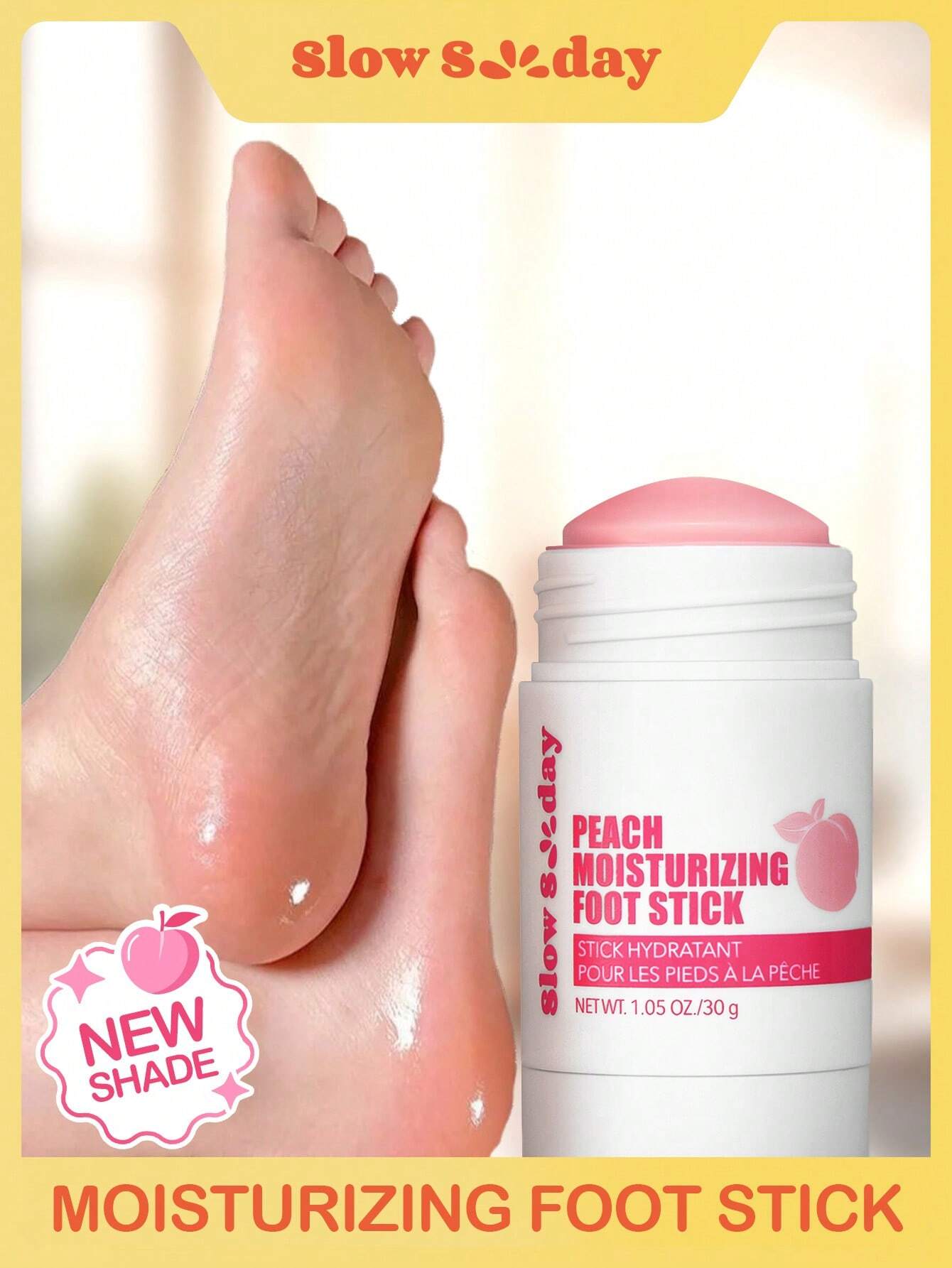 SlowSunday Peach Moisturizing Foot Stick