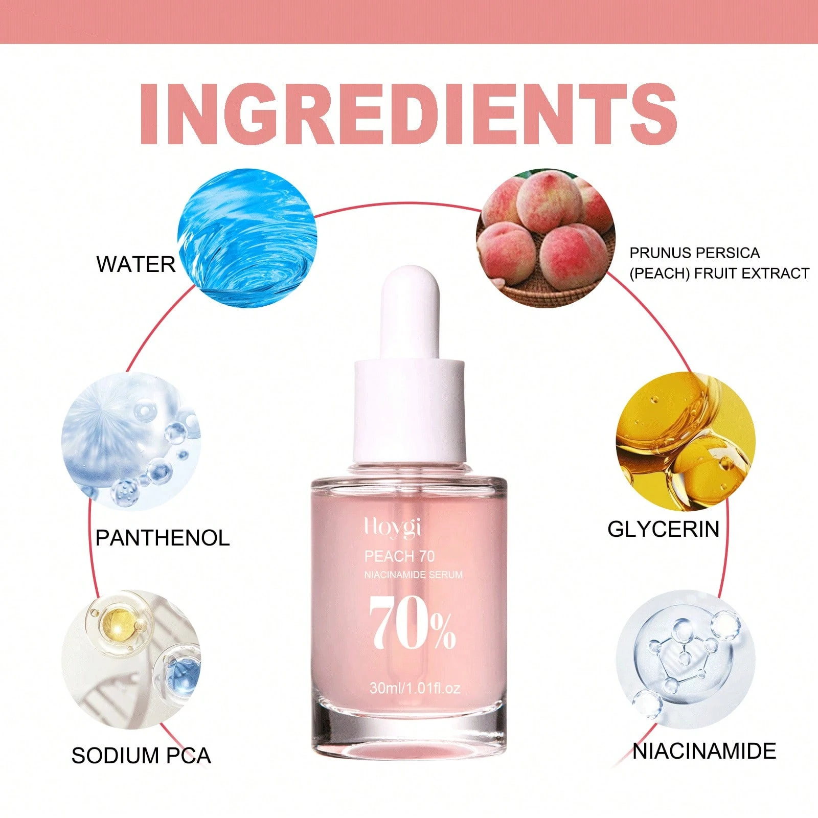 Niacinamide Serum 30ml: Firms and moisturizes