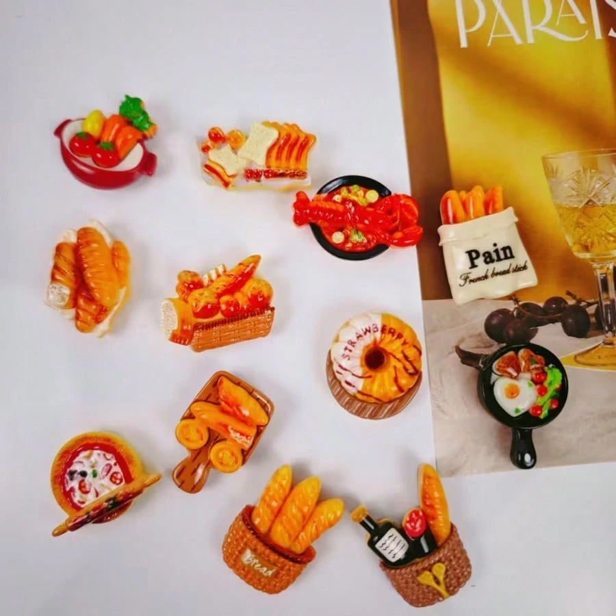 12 Piece Resin Food Decor Set