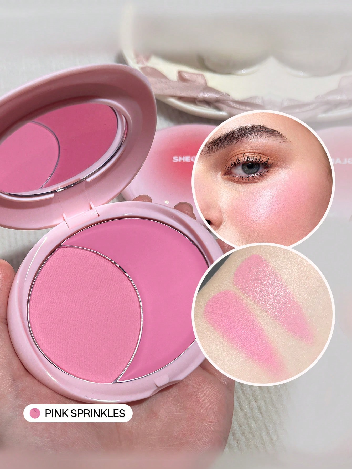SHEGLAM Cheek 2 Cheek Blush Duo - Pink Sprinkles 5 Shades