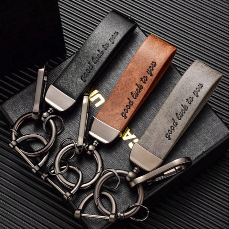 1 Cowhide Leather Car Key Pendant