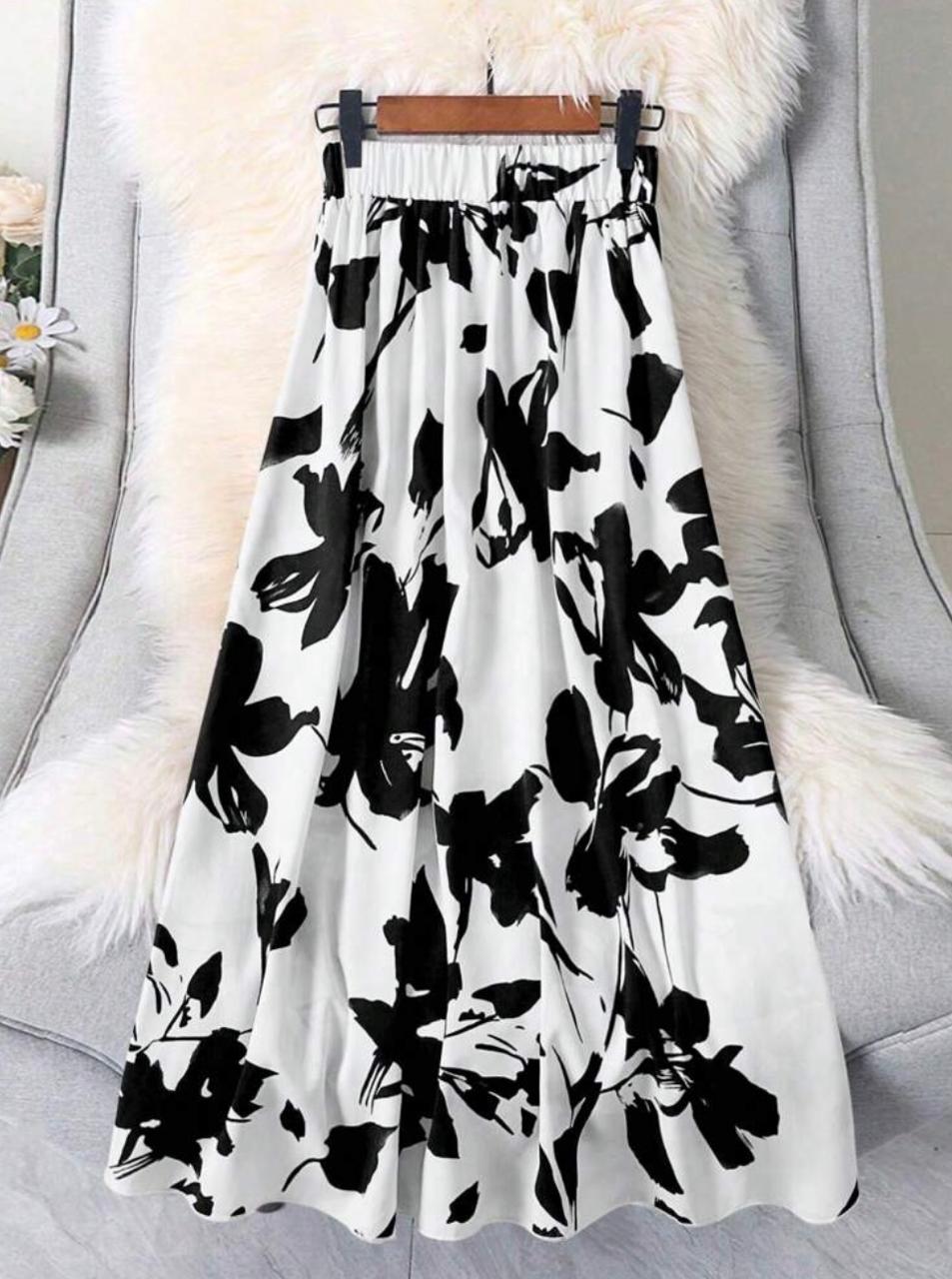 Women Floral Print A-Line Skirt