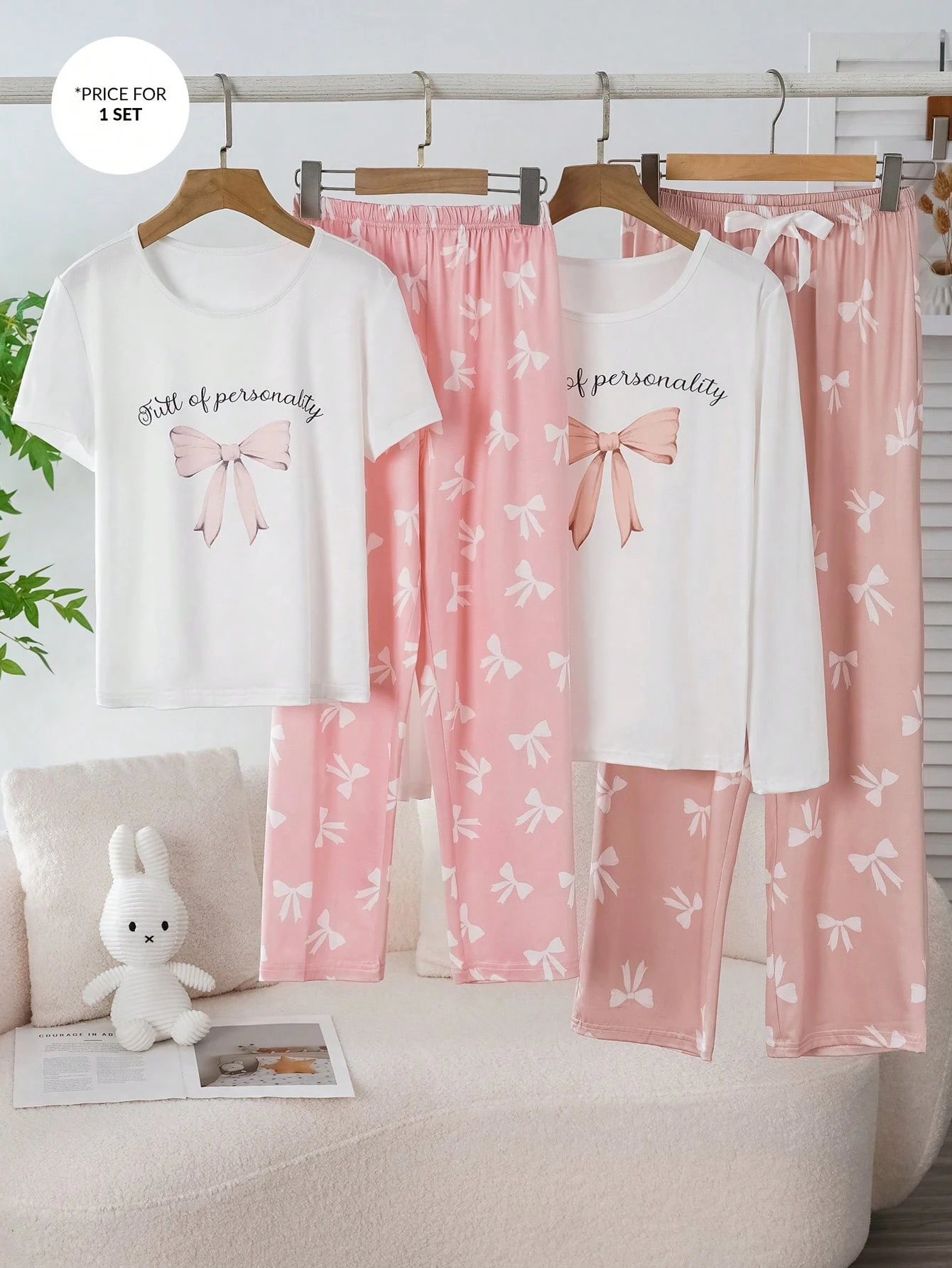Girls' butterfly pattern set
