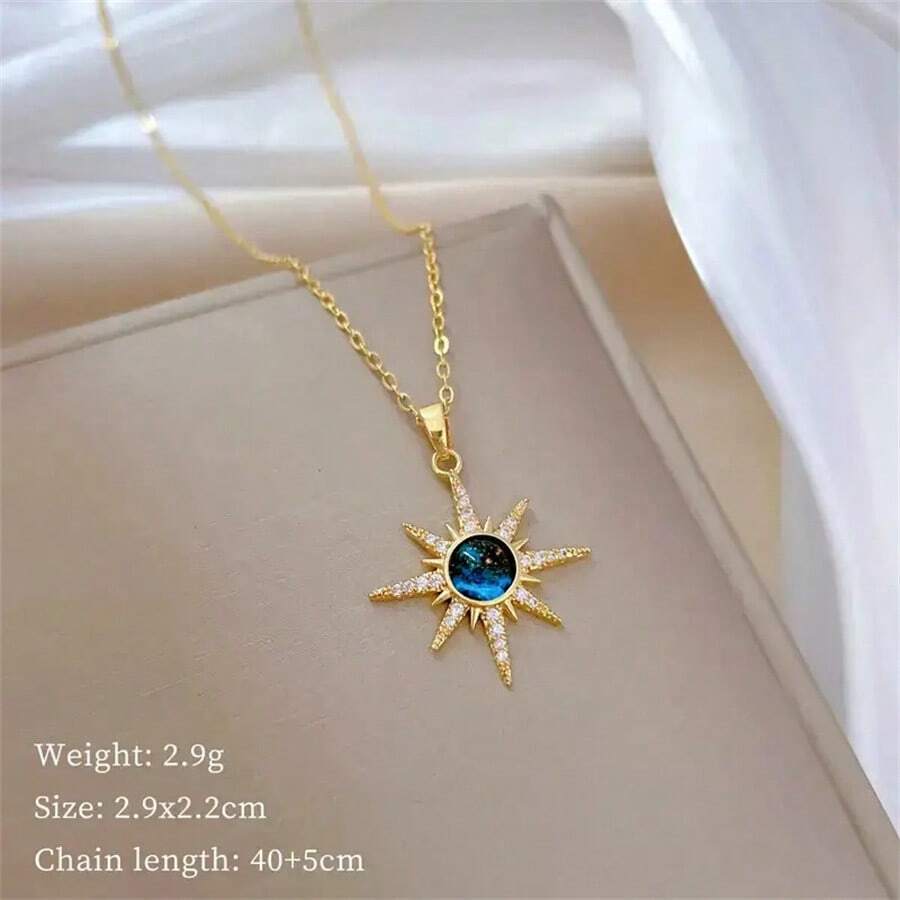 A trendy eight-pointed star pendant from a cube, a surprising birthday gift for women, men, family, and friends.