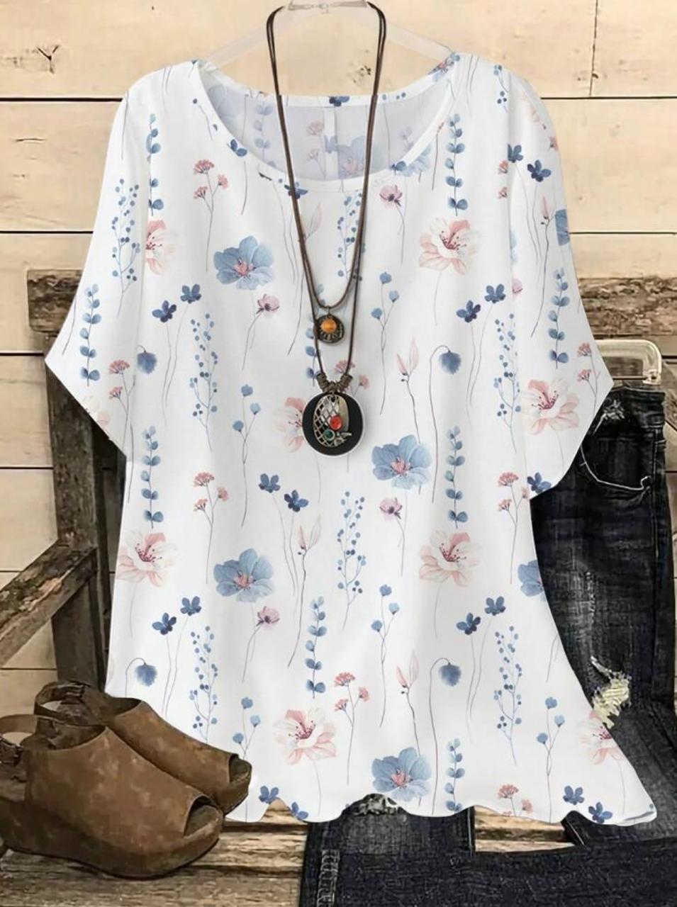 SHEIN LUNE Casual Minimalist Watercolor