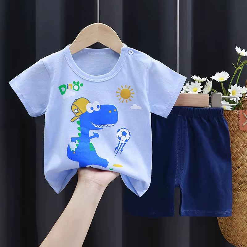 Boys' two-piece short-sleeved summer set