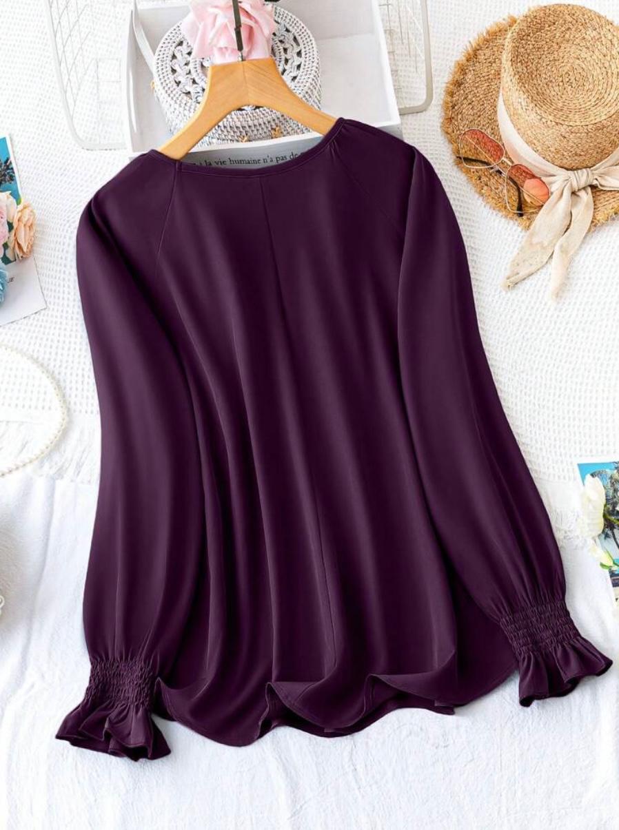 Plus Size Solid Color