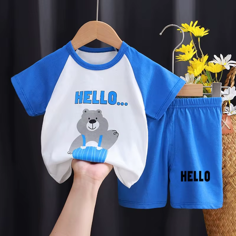 Boys' two-piece short-sleeved summer set