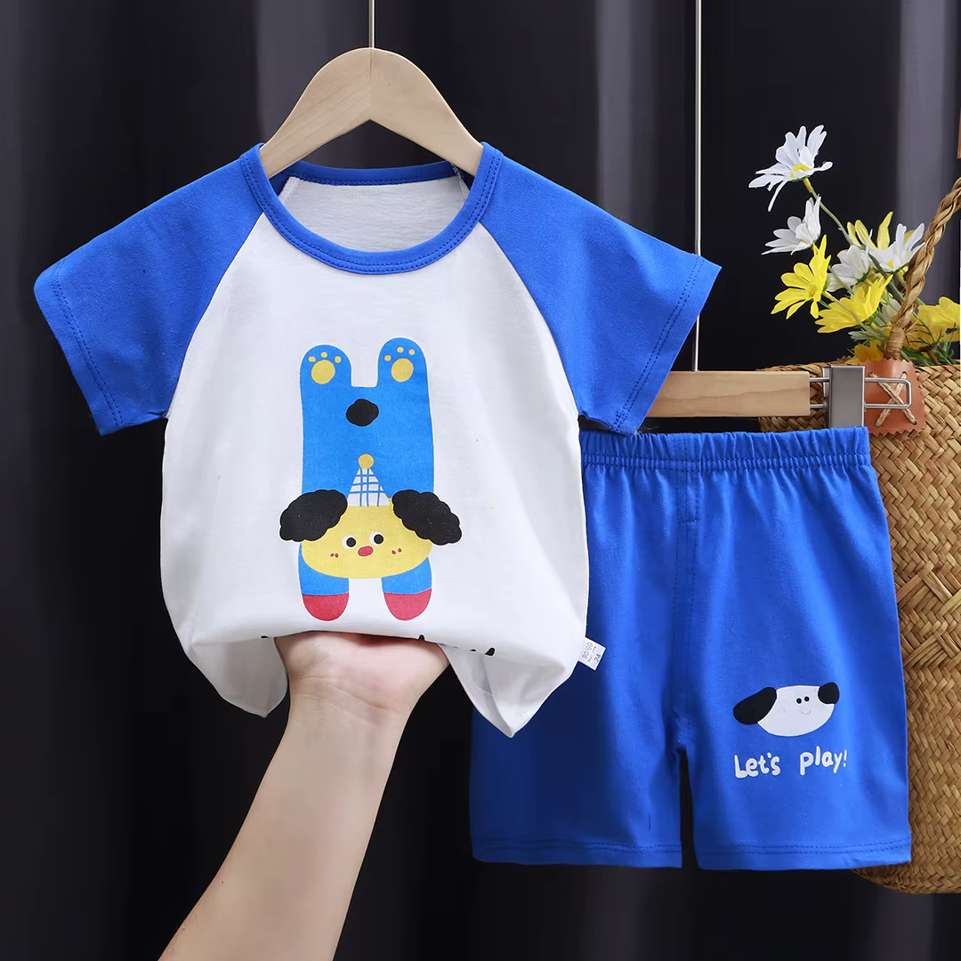 Boys' two-piece short-sleeved summer set